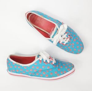 Kate Spade Keds Blue & Pink Sneakers